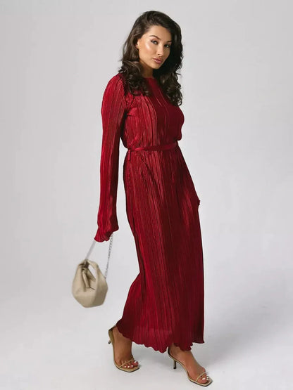 Velvet Flame Maxi Dress