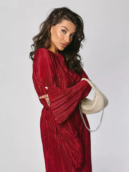 Velvet Flame Maxi Dress