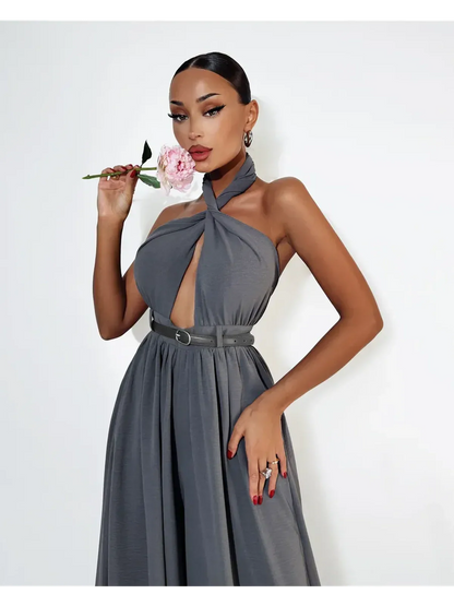 Twist Halter Jumpsuit