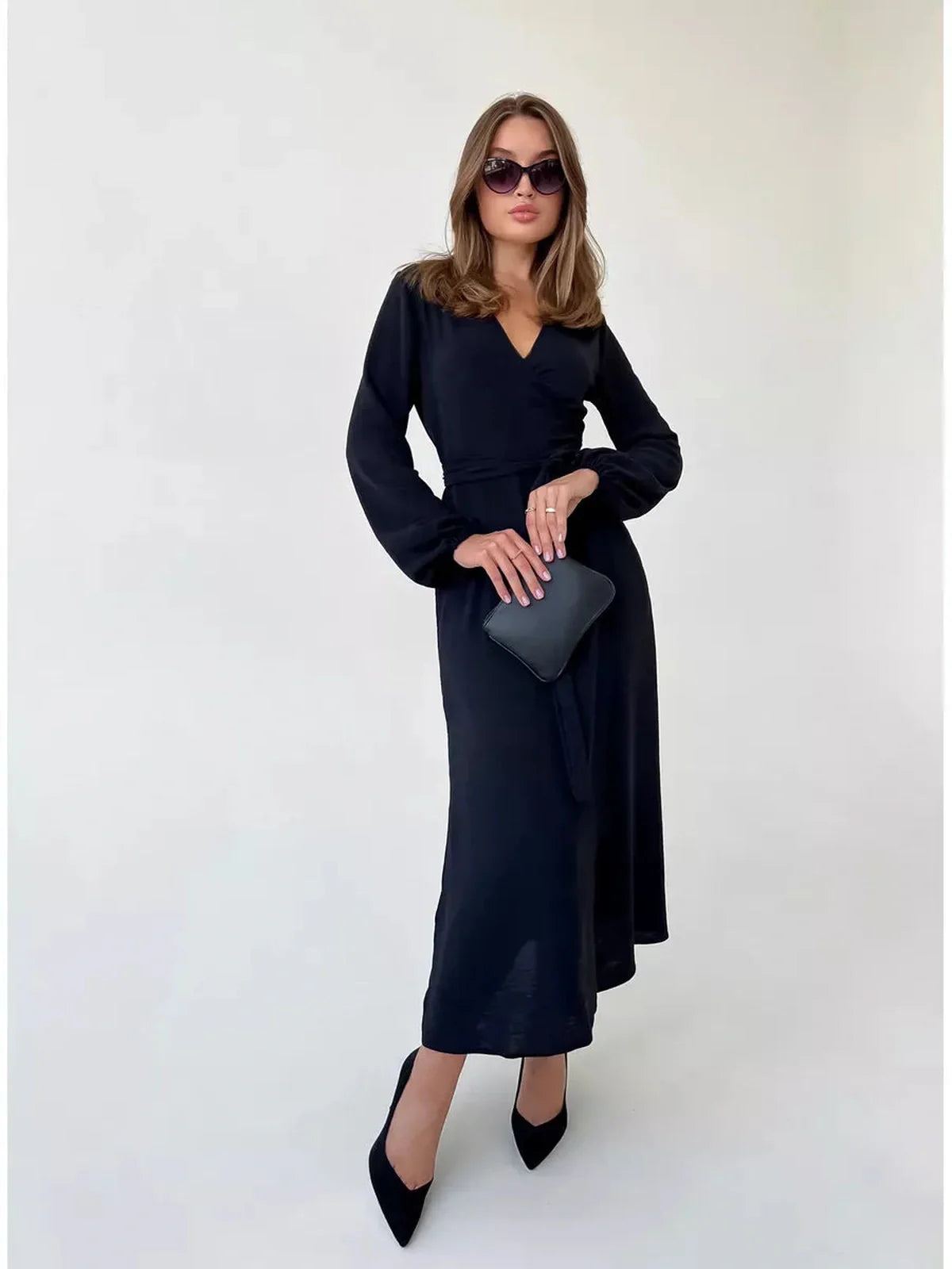 Shadow Grace Midi Dress