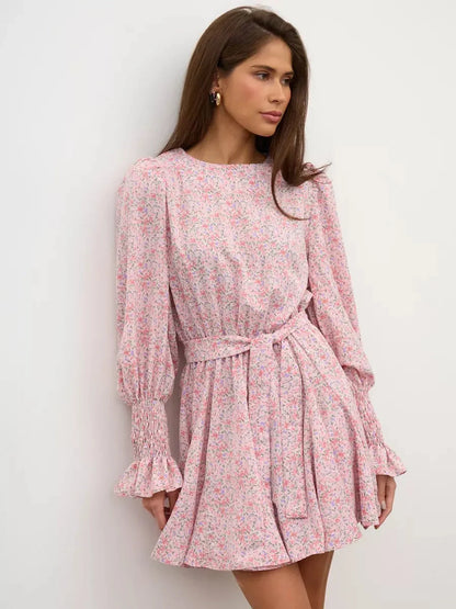 Blush Bloom Mini Dress