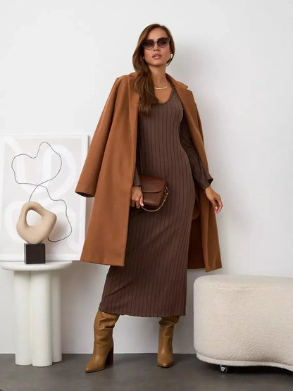 Truffle Curve Midi Dress