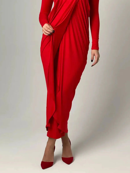 Sculpted Grace Maxi Dress