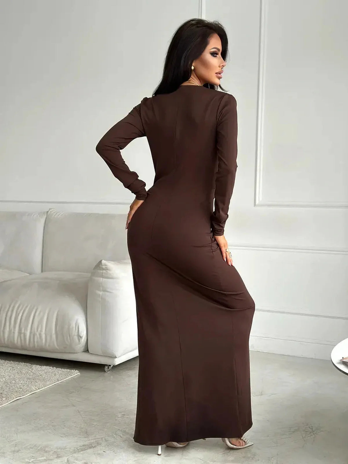 Sculpted Grace Maxi Dress