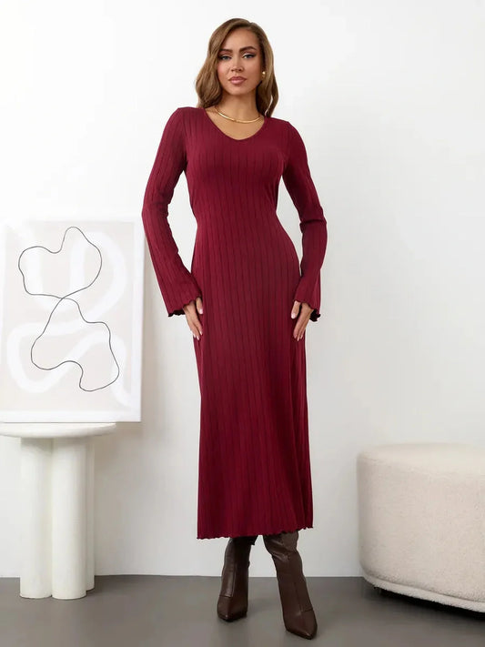 Velvet Rose Midi Dress