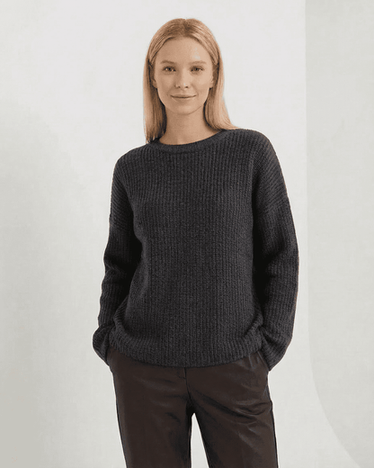 Vega Sweater by Slimona, a luxurious thick knit sweater for cozy, relaxed style.